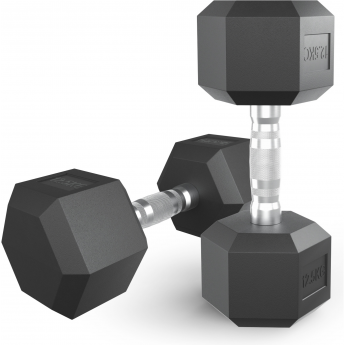 Гантель гексагональная UNIX FIT 12,5 кг обрезиненная Гантель гексагональная UNIX FIT 12,5 кг обрезиненная