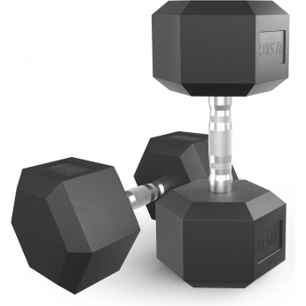 Гантель гексагональная UNIX FIT 27,5 кг обрезиненная Гантель гексагональная UNIX FIT 27,5 кг обрезиненная