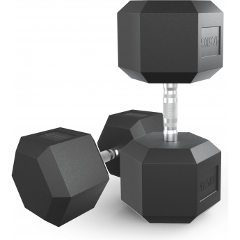 Гантель гексагональная UNIX FIT 47,5 кг обрезиненная Гантель гексагональная UNIX FIT 47,5 кг обрезиненная