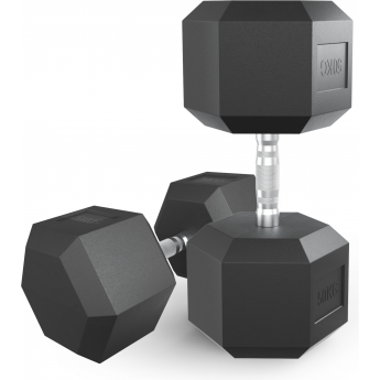 Гантель гексагональная UNIX FIT 50 кг обрезиненная Гантель гексагональная UNIX FIT 50 кг обрезиненная