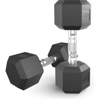 Гантель гексагональная UNIX FIT обрезиненная 10 кг, 2 шт. Гантель гексагональная UNIX FIT обрезиненная 10 кг, 2 шт.