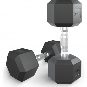 Гантель гексагональная UNIX FIT обрезиненная 12,5 кг Гантель гексагональная UNIX FIT обрезиненная 12,5 кг