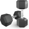 Гантель гексагональная UNIX FIT обрезиненная 15 кг, 2 шт. DBHEX15x2