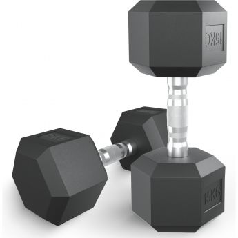 Гантель гексагональная UNIX FIT обрезиненная 15 кг Гантель гексагональная UNIX FIT обрезиненная 15 кг