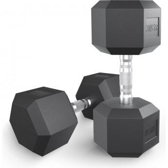 Гантель гексагональная UNIX FIT обрезиненная 22,5 кг