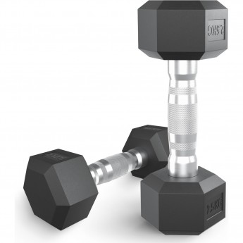 Гантель гексагональная UNIX FIT обрезиненная 2,5 кг Гантель гексагональная UNIX FIT обрезиненная 2,5 кг