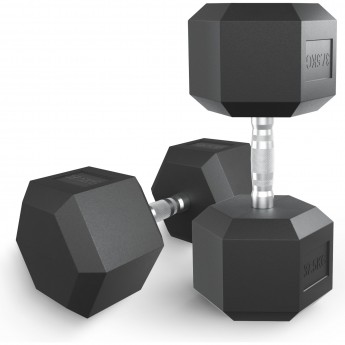 Гантель гексагональная UNIX FIT обрезиненная 37,5 кг Гантель гексагональная UNIX FIT обрезиненная 37,5 кг