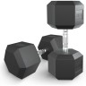 Гантель гексагональная UNIX FIT обрезиненная 37,5 кг