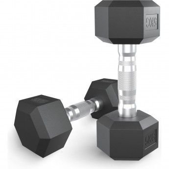 Гантель гексагональная UNIX FIT обрезиненная 5 кг