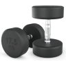 Гантель круглая UNIX FIT PRO обрезиненная 17,5 кг . DBRND17_5PBKx2