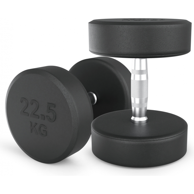 Гантель круглая UNIX FIT PRO обрезиненная 22,5 кг DBRND22_5PBKx2 Гантель круглая UNIX FIT PRO обрезиненная 22,5 кг DBRND22_5PBKx2