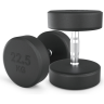 Гантель круглая UNIX FIT PRO обрезиненная 22,5 кг DBRND22_5PBKx2