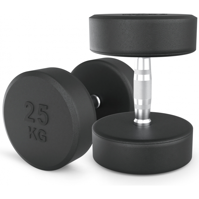 Гантель круглая UNIX FIT PRO обрезиненная 25 кг, 2 шт. DBRND25PBKx2 Гантель круглая UNIX FIT PRO обрезиненная 25 кг, 2 шт. DBRND25PBKx2