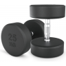 Гантель круглая UNIX FIT PRO обрезиненная 25 кг, 2 шт. DBRND25PBKx2