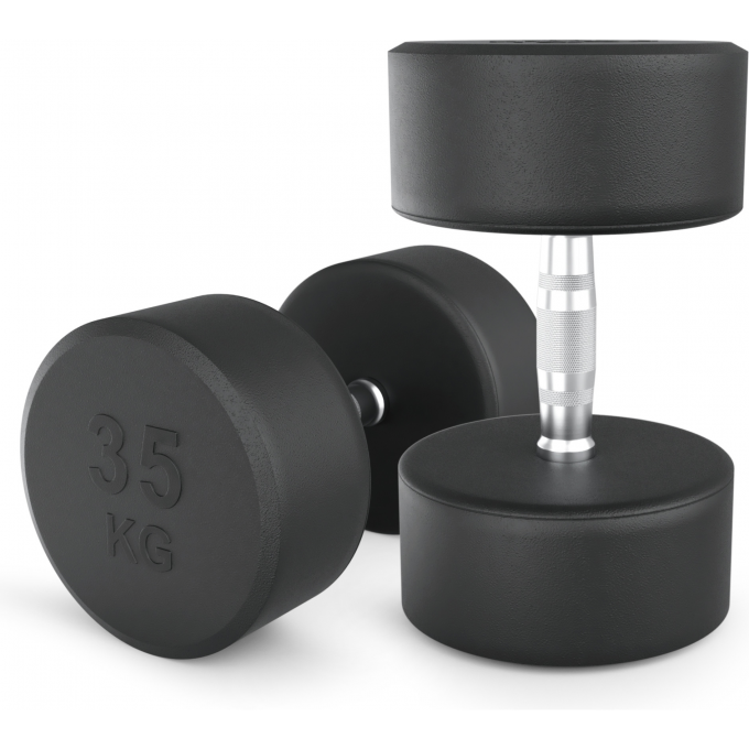 Гантель круглая UNIX FIT PRO обрезиненная 35 кг DBRND35PBKx2 Гантель круглая UNIX FIT PRO обрезиненная 35 кг DBRND35PBKx2