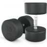 Гантель круглая UNIX FIT PRO обрезиненная 35 кг DBRND35PBKx2