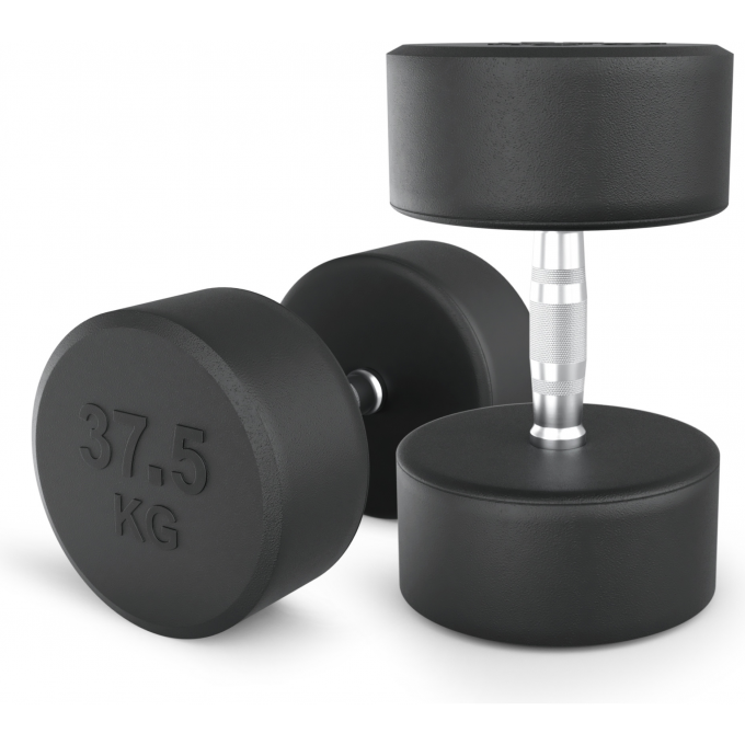 Гантель круглая UNIX FIT PRO обрезиненная 37,5 кг DBRND37_5PBKx2 Гантель круглая UNIX FIT PRO обрезиненная 37,5 кг DBRND37_5PBKx2
