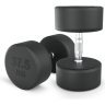 Гантель круглая UNIX FIT PRO обрезиненная 37,5 кг DBRND37_5PBKx2