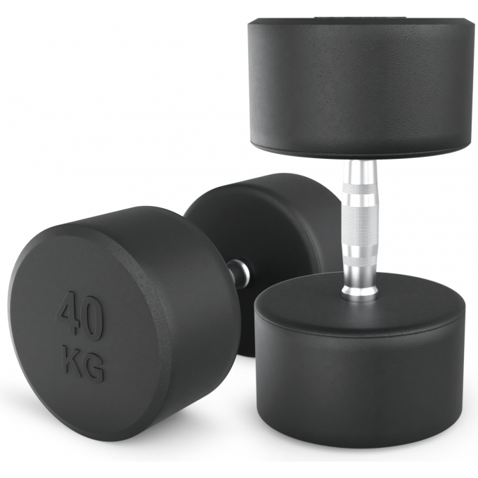 Гантель круглая UNIX FIT PRO обрезиненная 40 кг DBRND40PBKx2 Гантель круглая UNIX FIT PRO обрезиненная 40 кг DBRND40PBKx2