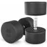 Гантель круглая UNIX FIT PRO обрезиненная 40 кг DBRND40PBKx2