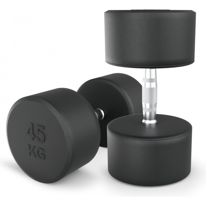 Гантель круглая UNIX FIT PRO обрезиненная 45 кг, 2 шт. DBRND45PBKx2 Гантель круглая UNIX FIT PRO обрезиненная 45 кг, 2 шт. DBRND45PBKx2