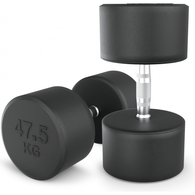 Гантель круглая UNIX FIT PRO обрезиненная 47,5 кг DBRND47_5PBKx2 Гантель круглая UNIX FIT PRO обрезиненная 47,5 кг DBRND47_5PBKx2