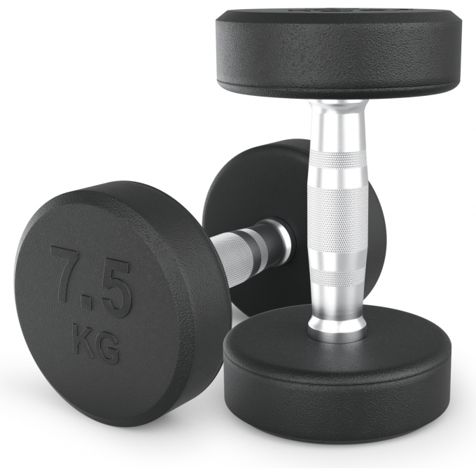 Гантель круглая UNIX FIT PRO обрезиненная 7,5 кг DBRND7_5PBKx2 Гантель круглая UNIX FIT PRO обрезиненная 7,5 кг DBRND7_5PBKx2
