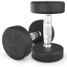 Гантель круглая UNIX FIT PRO обрезиненная 7,5 кг DBRND7_5PBKx2