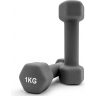 Гантель неопреновая UNIX Fit 1 кг Grey DBNEO1GYx2