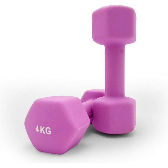 Гантель UNIX FIT неопреновая 4 кг Violet, 2 шт. DBNEO4VTx2 Гантель UNIX FIT неопреновая 4 кг Violet, 2 шт. DBNEO4VTx2
