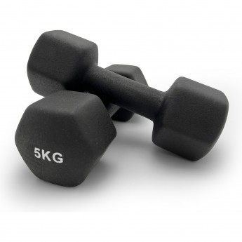 Гантель UNIX FIT неопреновая 5 кг Black Гантель UNIX FIT неопреновая 5 кг Black