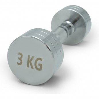 Гантель UNIX FIT PRO круглая хромированная 3 кг Гантель UNIX FIT PRO круглая хромированная 3 кг