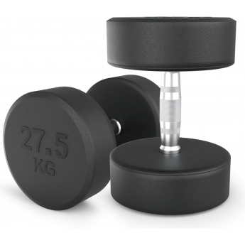Гантель UNIX FIT PRO круглая обрезиненная 27,5 кг, 2 шт.
