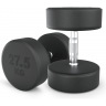 Гантель UNIX FIT PRO круглая обрезиненная 27,5 кг, 2 шт. DBRND27_5PBKx2