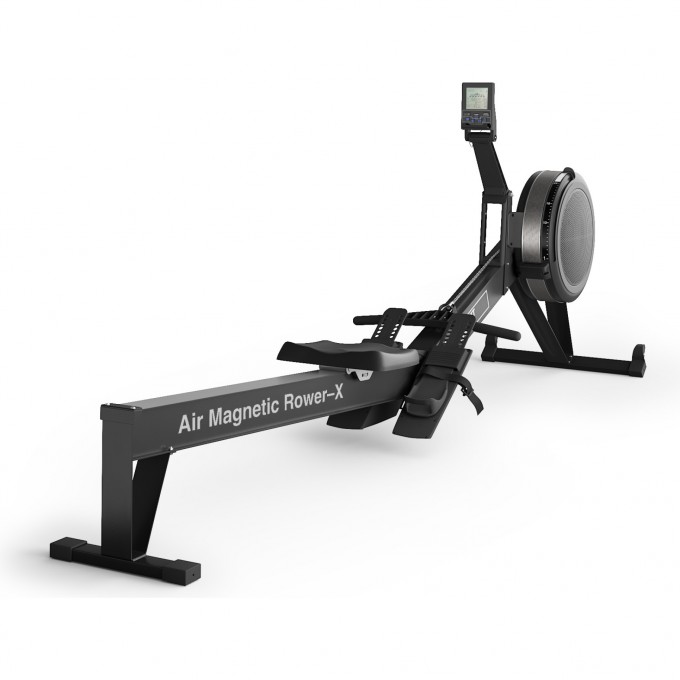 Гребной тренажер UNIX FIT AIR MAGNETIC ROWER-X Black RMAMRXB