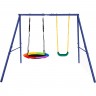 Качели уличные с воротами UNIX KIDS двойные 80+40 см Color OS80_40MC