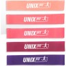 Резинки для фитнеса UNIX FIT 5 цветов, розовый, сиреневый