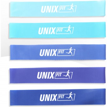 Резинки для фитнеса UNIX FIT 5 цветов, синий